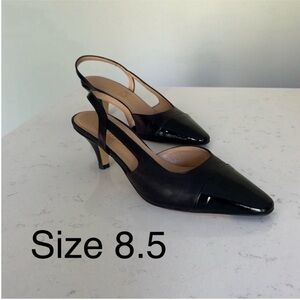 Elegant Black Slingback Heels